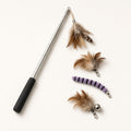 Retractable Feather Wand Set – Telescopic Cat Teaser with Refills